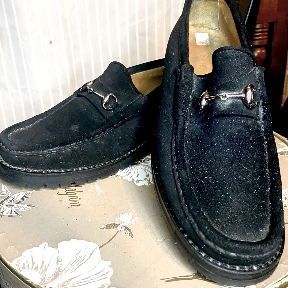 Gucci loafers black slip on